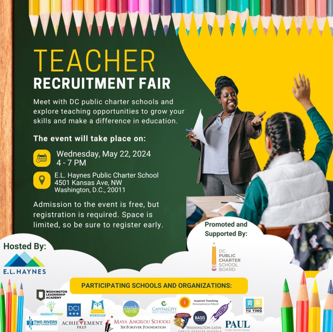 📢 Teacher Recruitment Hiring Fair hosted by @ELHaynesPCS => connect w/15+ DC Public Charter School hiring teams!🏫🎓 Secure your spot and fast-track your hiring process! 🚀 #TeacherRecruitment #DCSchools #HiringFair #EducationMatters Register today: docs.google.com/forms/d/e/1FAI…