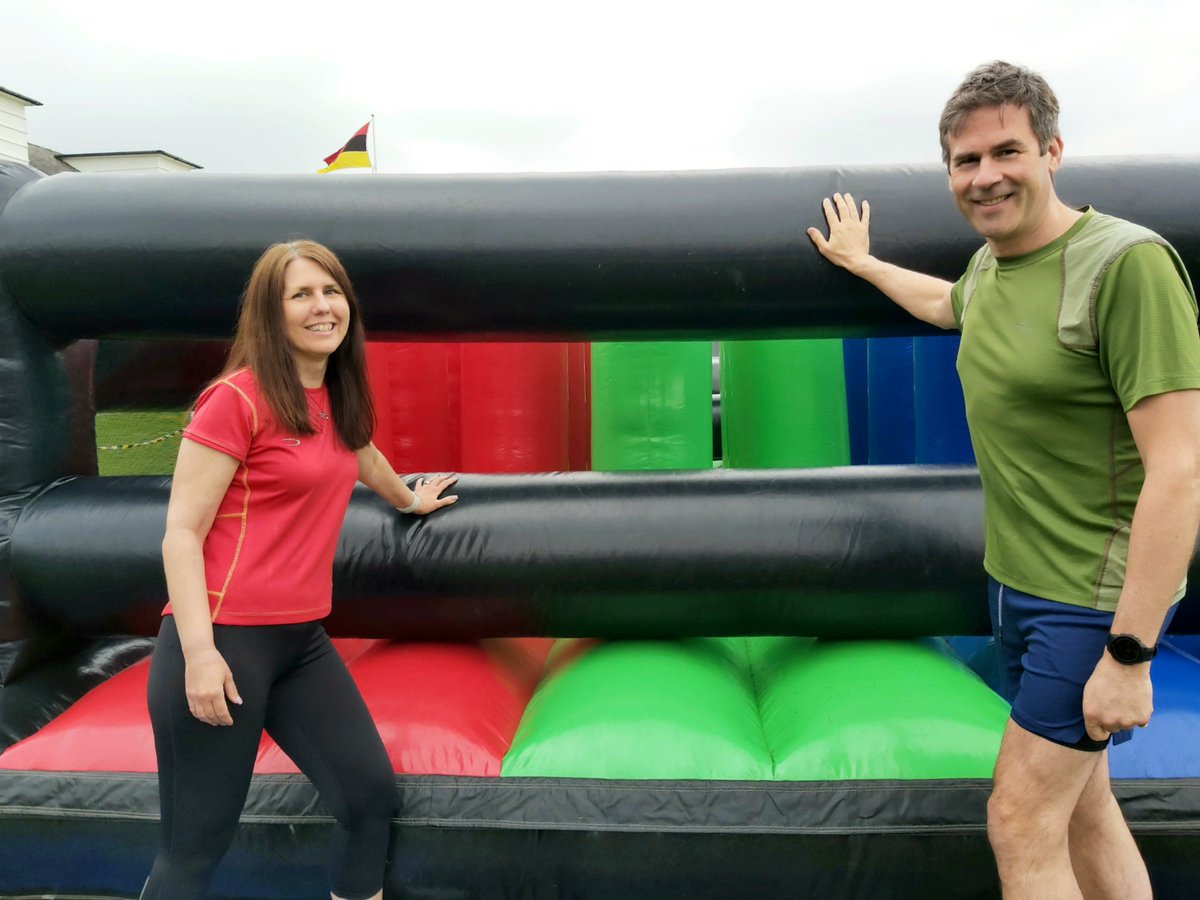Lunchtime saw a big race on the obstacle course - our Principal Mr Scott vs our Bursar, Mrs McDonald! 👀 Any guesses who came away victorious? 🏃‍♂️ #DASGivingDay