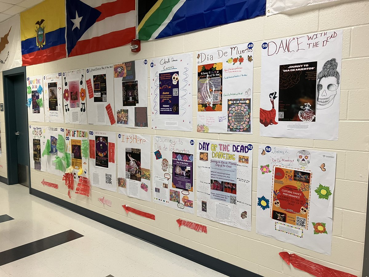 The student poster competition to promote La Noche De Muertos-a show not to missed this Fall! Great work Warhill students!