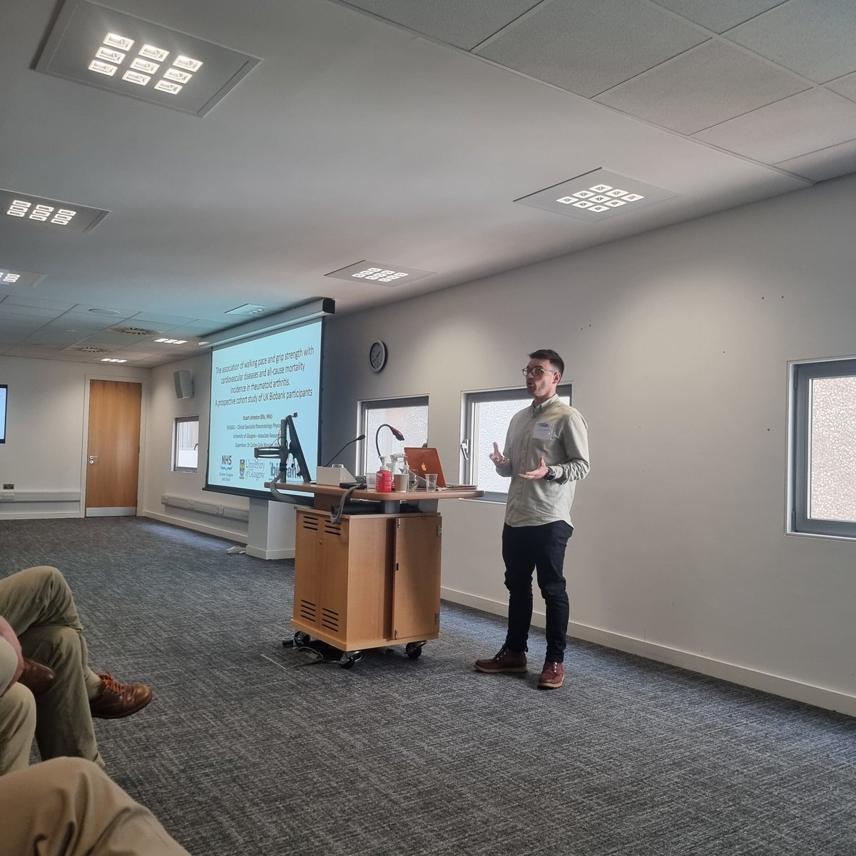 Gordon J Hendry (@gordon_hendry) on Twitter photo Local rheumatology physiotherapist now holds the floor, focusing on physical fitness and multimorbidity in RA <a href="/scotrheum/">Scottish Society for Rheumatology</a> #ssrheum24 Local rheumatology physiotherapist now holds the floor, focusing on physical fitness and multimorbidity in RA <a href="/scotrheum/">Scottish Society for Rheumatology</a> #ssrheum24