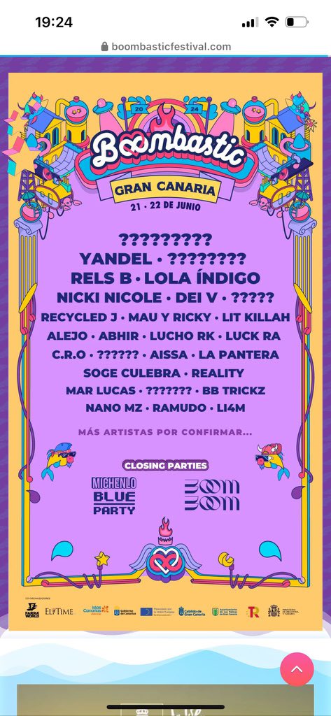 Rauuusv's tweet photo. el paso a paso del cartel del Boombastic Gran Canaria, putos estafadores https://t.co/XKxneiCcHI