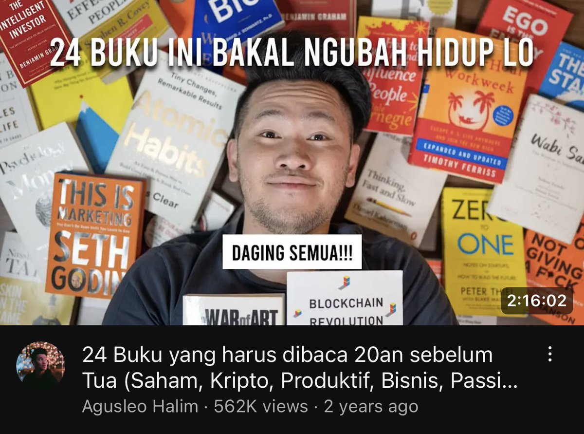 Kalo dalam 2 jam ini masih belum bisa ngubah hidup lo, saatnya lo refleksi diri sangat dalam.

youtu.be/5Z7rQcbmEBE?si…