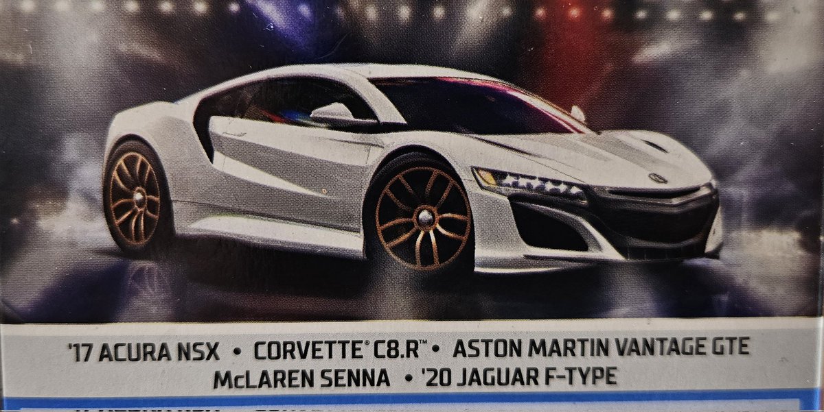 MAATOMO58's tweet photo. 本日は🐰屋でHW5カーパックMOTOR SHOW をGET👍
めちゃカッコいいです♪

 #ホットウィール  #HotWheels
 #ACURANSX 
 #CORVETTEC8R 
#ASTONMARTINVANTAGEGTE 
#McLARENSENNA 
#JAGUARFTYPE https://t.co/CJETx2crqF