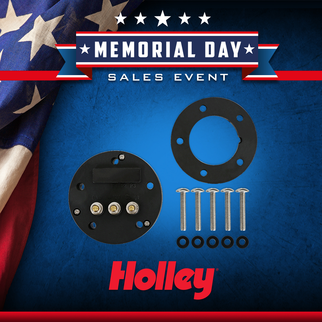 Day 3 of The Holley Memorial Day Sales Event! Today's feature is our Holley Easy Level™ Fuel Sender (P/N 19-250). See all products on sale here: holley-social.com/HolleySaleTwit… #Holley #HolleyEFI #WinWithHolley #HolleyEquipped #HolleyMDWSale24