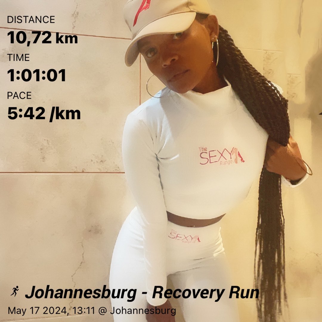 Recovering ❤️‍🩹 , not sure from what but I’m recovering 🤕
#TrustTheProcess
#RunningWithTumiSole
#FetchYourBody2023 
#IChoose2BActive 
#SkhindiGangCoaching 
#RunningYogi 
#TrapnLos
#ThandyMWellness