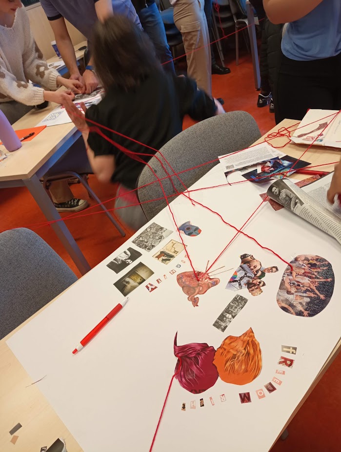 MichRupniewski's tweet photo. Remembering the Tocquevillian Workshops #3 on "shaping dignities". The methods were quite innovative. We made our own collages and explored the mutual relations with other works. Big thanks to Dr Florencia Benitez-Schaefer and all participants for courage and curiosity! 👏👏👏 https://t.co/Z1NtuISy2q