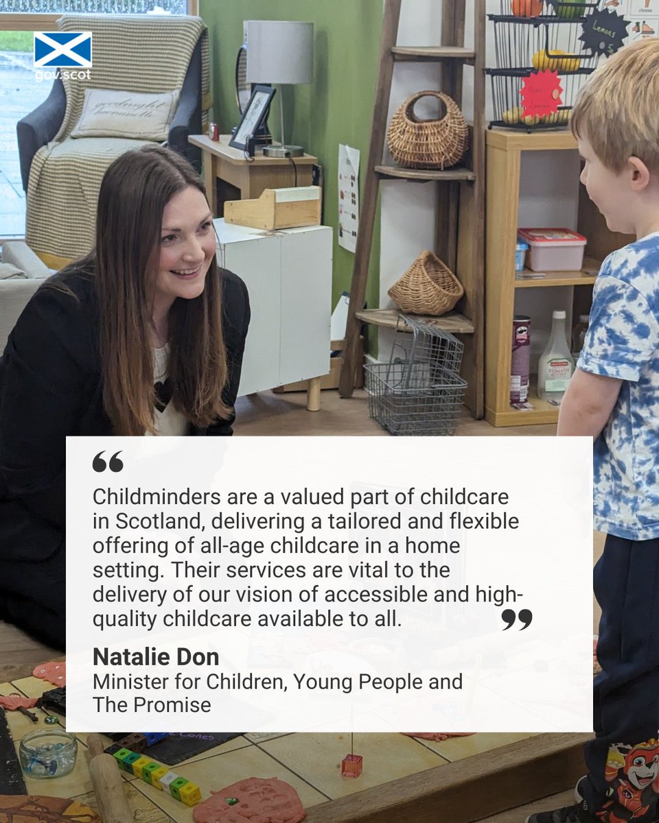 Marking Childminding week Children and Young People Minister @NatalieDon_ joined @SCMA at their annual conference. #CheerforChildminding The week is a chance to boost awareness and recognition of childminding in Scotland.