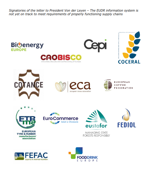 In a letter to President @vonderleyen, associations call on the EC to ensure the information system - central to the application of the #deforestation regulation- meets requirements for fully functioning #supplychains & highlight what's needed👉eurocommerce.eu/2024/05/eudr-i… #EUDR