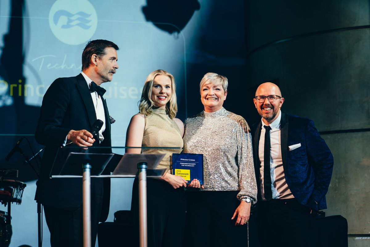Congrats to the Sailawaze team for a fantastic event for the inaugural Sailawaze Excellence Awards. We were delighted to have Princess Cruises scoop up an award for 'Consumer Favourite for Technology' in recognition of the MedallionClass experience.