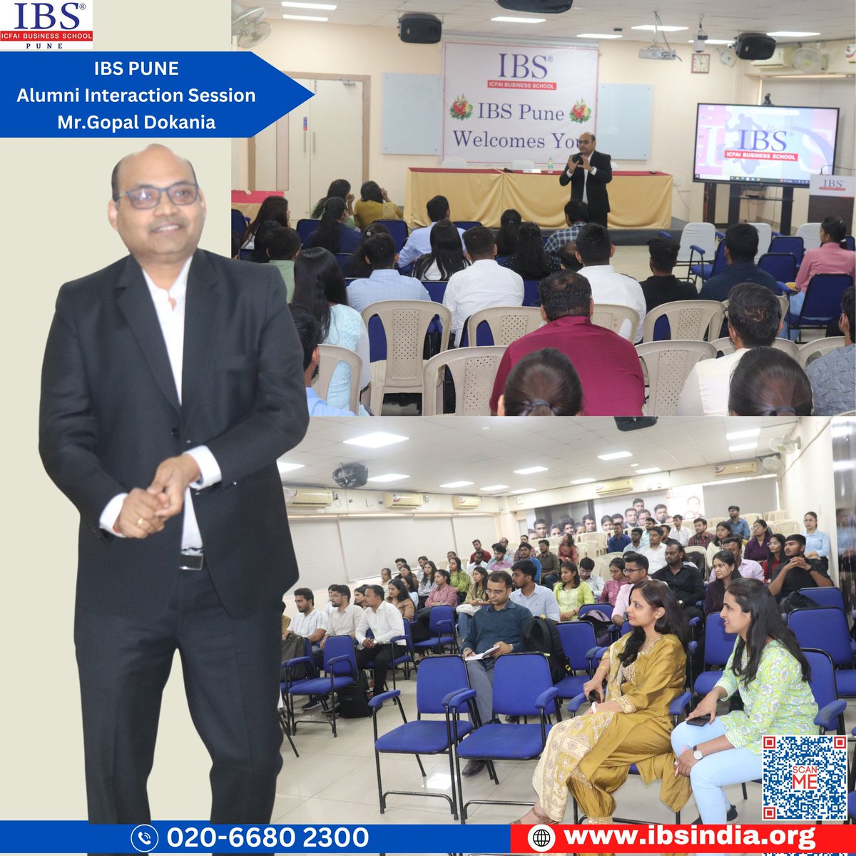 An insightful “Experience Sharing” session by Mr. Gopal Dokania at IBS Pune.

#IBS #IBSPUNE #MBA #PGDM