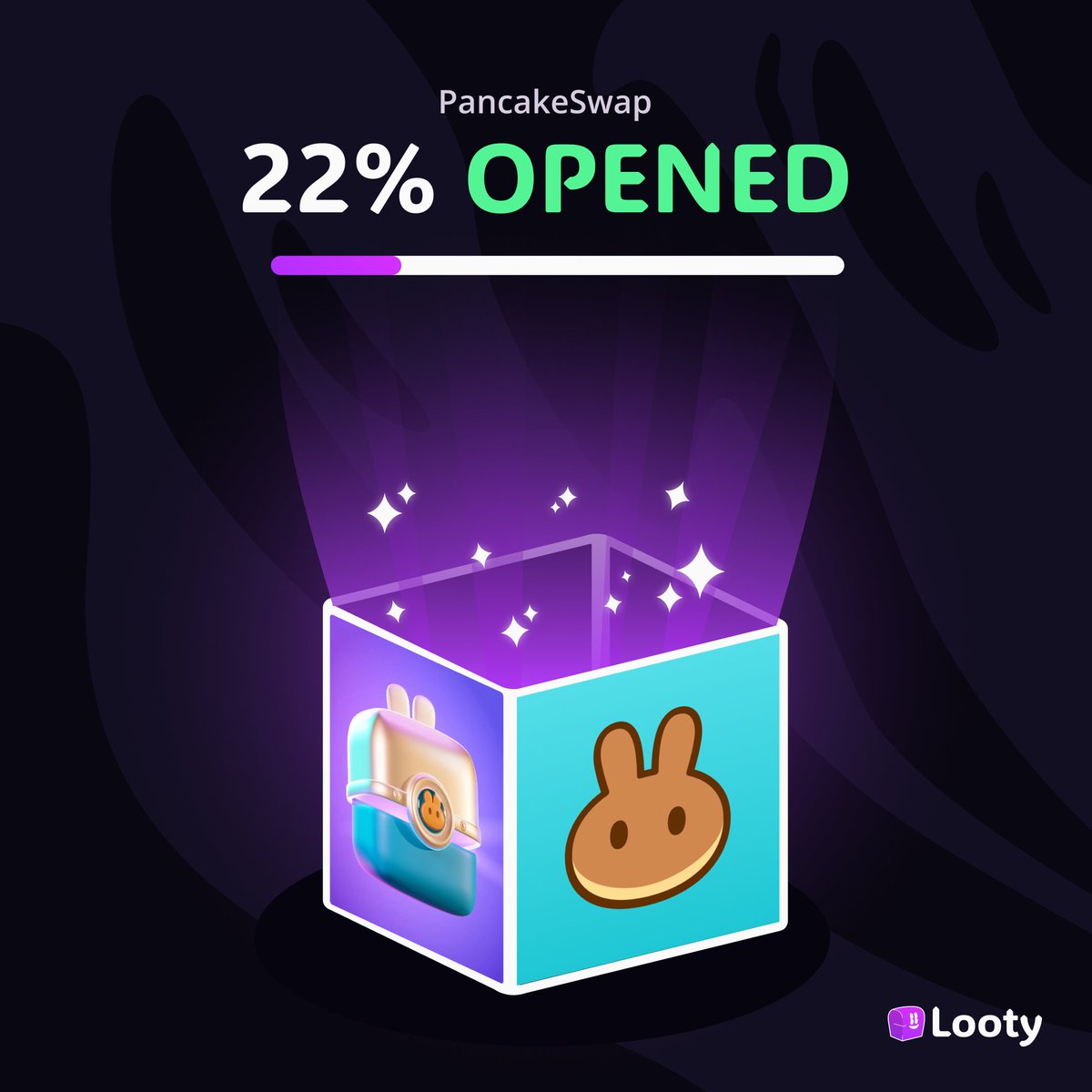 INSPire Fiesta Lootboxes are ~22% opened! 🥳 If you haven’t opened yours... what are you waiting for anon? For all the hard work you put into @PancakeSwap's INSPire Fiesta, claim your $INSP rewards today! 💎