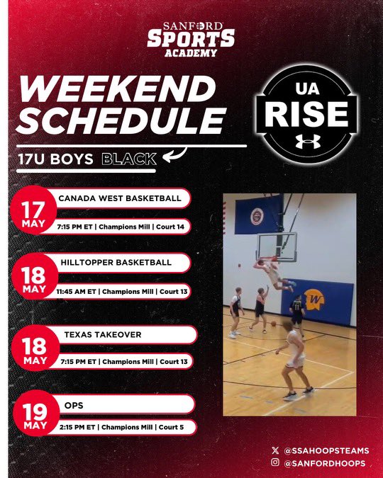 Tip 🏀 things off in Cincinatti tonight in our opening @RiseCircuit event‼️ Can’t wait for the guys to experience the competition and intensity of these games!!

@ssahoopsteams 
#StrongerTogether | #StrongerTogether