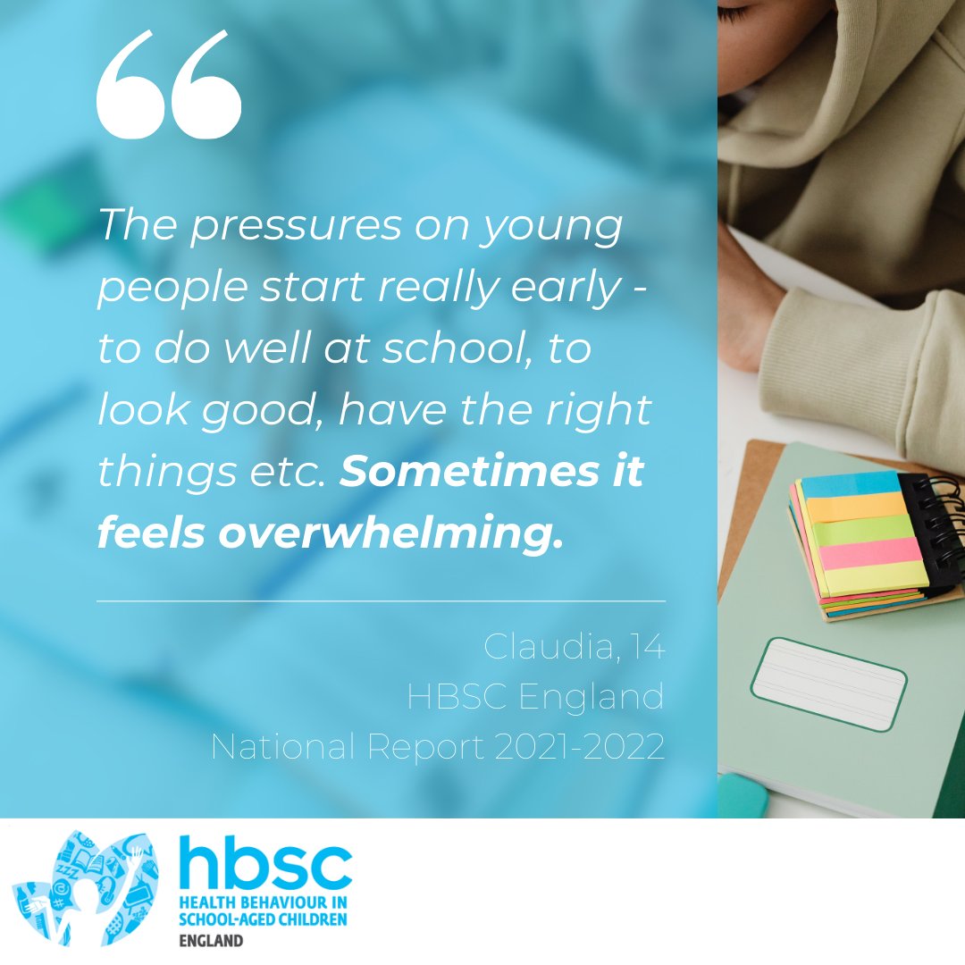 #MentalHealthAwarenessWeek - we have always recognised the importance of young people's active participation in the research process. Take a look at our 2021-2022 report now and see what young people had to say about the findings: hbscengland.org