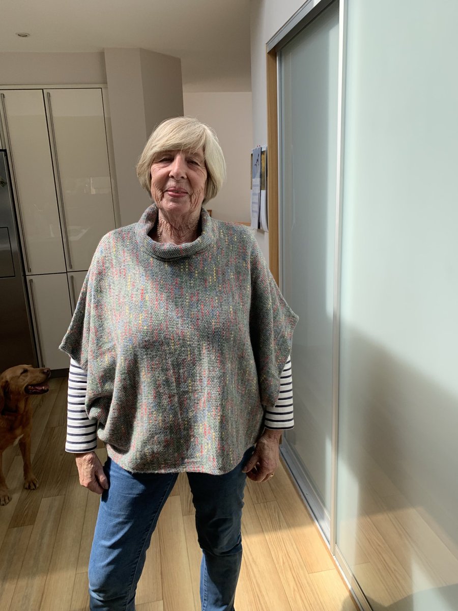 Do you think Nancy would like this for her birthday. George irgered teo by mistake. A poncho…one size fits all. Goose Island £27