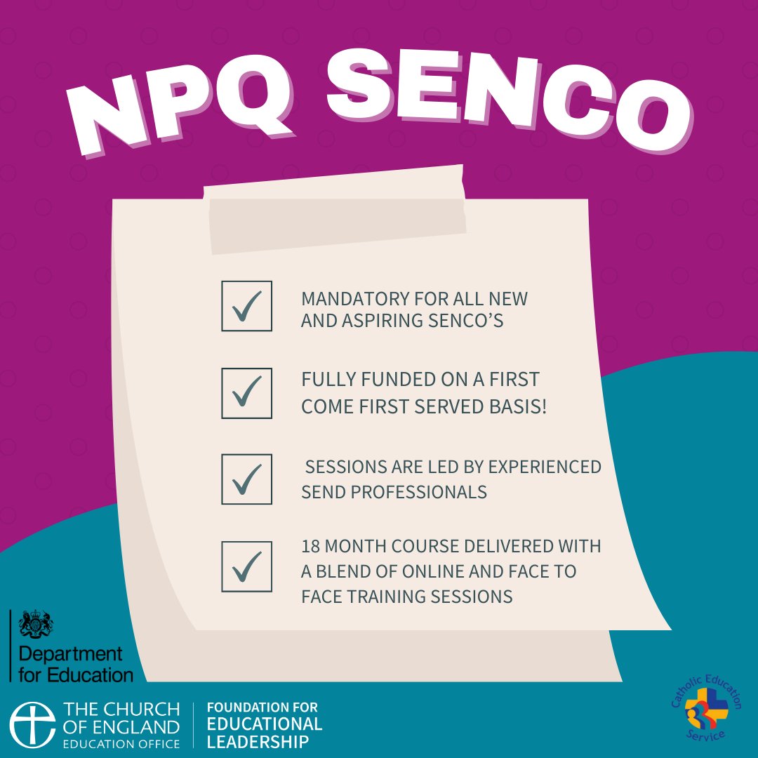 Passionate about supporting students with SEND? Take the next step in your career with the NPQ for SENCO. This comprehensive course equips you with the knowledge and skills to make a real difference in the lives of vulnerable learners cefel.org.uk/NPQSEND/