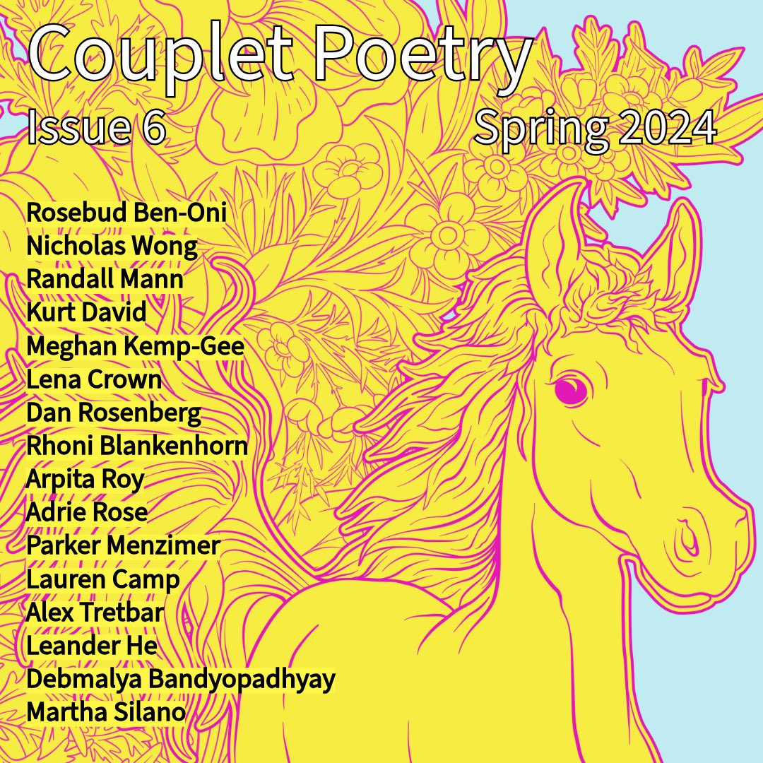 Issue 6 is live!!!! Featuring work by @RosebudBenOni @randallmannpoet @MadMollGreen @which_is_to_say @arpitaroyy @halfmoonwhiskey @marthasilano and more—this one is a beauty! (Link below)