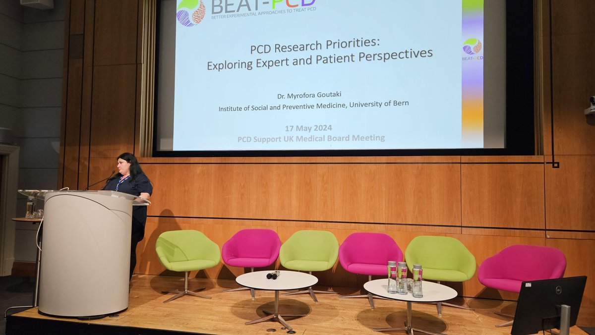 Very happy to participate to the PCD medical research board meeting this year and talk about our <a href="/beatpcd/">BEAT-PCD (ERS CRC)</a> study on research priorities from the perspective of healthcare professionals, researchers and people with PCD <a href="/PCD_UK/">PCD Support UK</a> <a href="/YinTing_Lam/">Yin Ting Lam</a> <a href="/JaneSLucas1/">Prof Jane Lucas 💙</a> <a href="/PCD_ispm/">PCD research group at ISPM Bern</a>