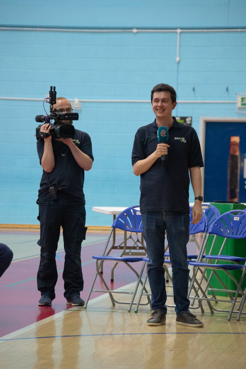 brandvoxuk's tweet photo. A great evening on Tuesday at SGS for the @BristolFlyers live podcast to celebrate the end of the season - 32 Flyers Pod episodes this season, lots of fun as ever 🏀🎙️ https://t.co/DlzAXZHZmr