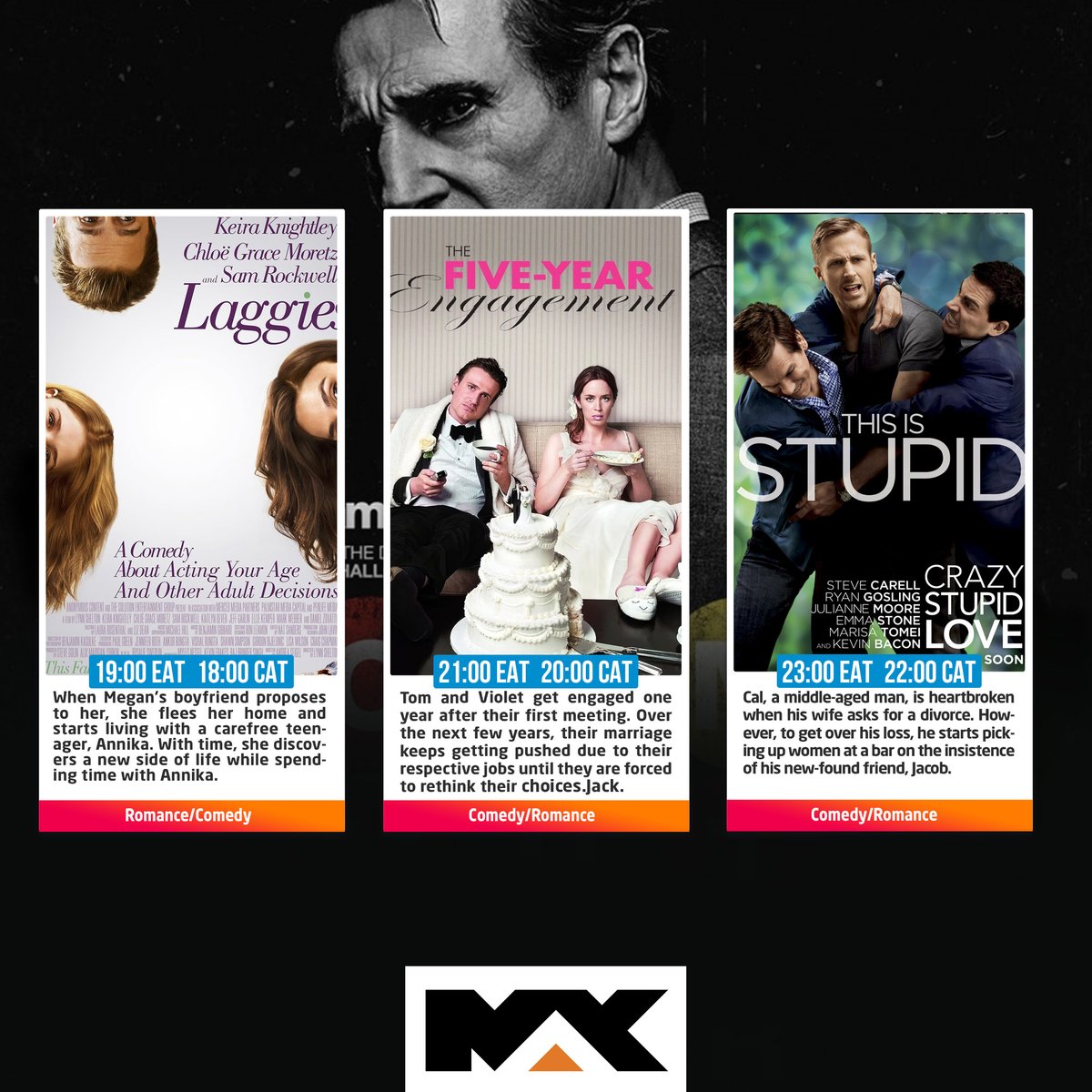 📽️#Movies: Romance/Comedy tonight on #MBCMAX (134) 📺  #AzamTV decoder 📡
#FollowYourStars💫 #AzamTVZW 🇿🇼
