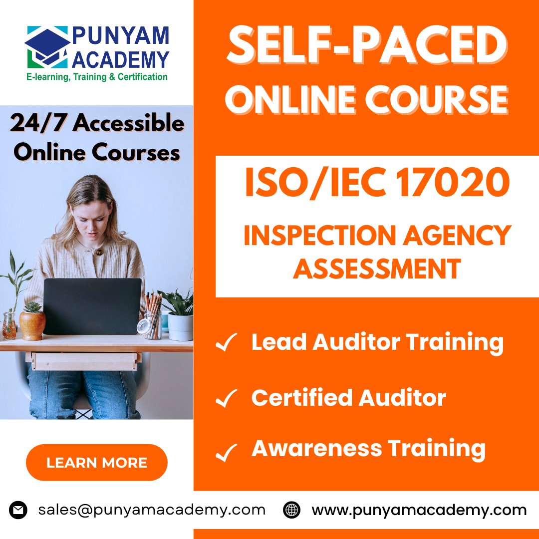 SELF-PACED ONLINE COURSE ON ISO/IEC 17020. Enroll Now: punyamacademy.com #ISO17020 #Accreditation #InspectionServices #QualityAssurance #StandardsCompliance #ISOStandards #Auditing #ConformityAssessment #QualityManagement #Certification #TechnicalInspection