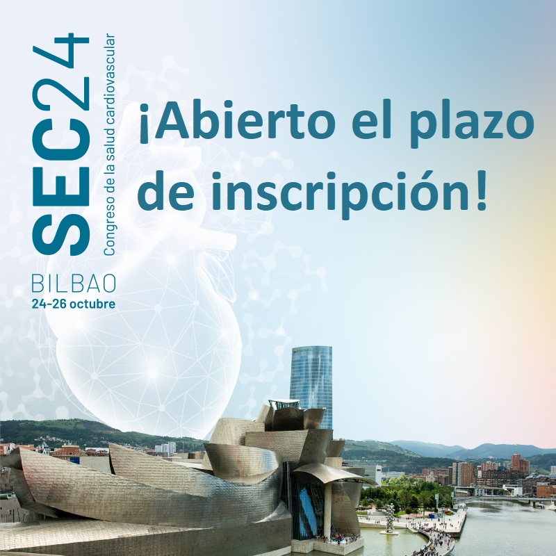 🔝Abierto el plazo de inscripción para el próximo Congreso #SEC24. 📅Del 24 al 26 de octubre en el Palacio Euskalduna. ¡Esperamos verte en Bilbao! 👇web.congresosec.org/inscripcion