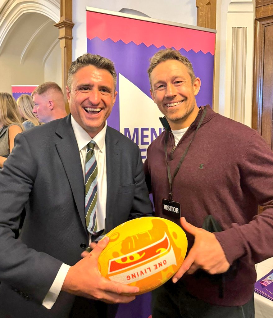 2024’s Mental Health Awareness Week theme is moving more for our mental health. So it was great to meet (with a little bit of fan-boying) Jonny Wilkinson who shared his mental health journey & how movement is essential in his life at a @MentalHealth event in Parliament