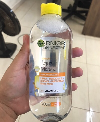 Garnier Água Micelar Antioleosidade Vitamina C, Limpa, Demaquila, HIdrata e Suaviza, 400ml