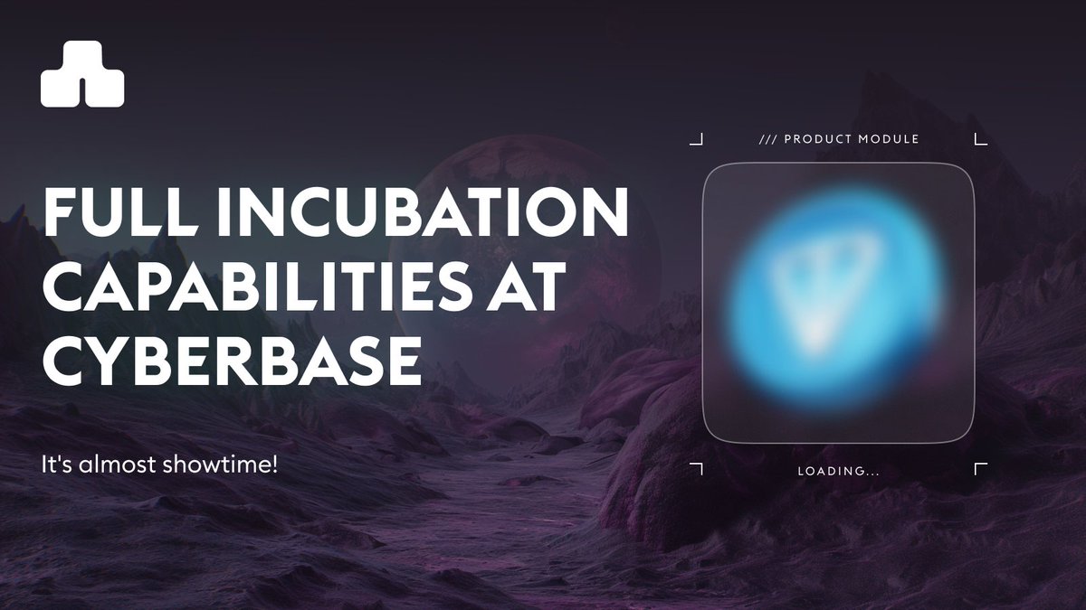 cyberbasexyz's tweet image. 👀 Hey, do you recall us teasing about full incubation capabilities at CyberBase? Well, get excited because it's almost showtime!

➡️ We're all about connecting the world with the latest web3 technology. CyberBase isn't just incubating projects, we're transforming how profits are…