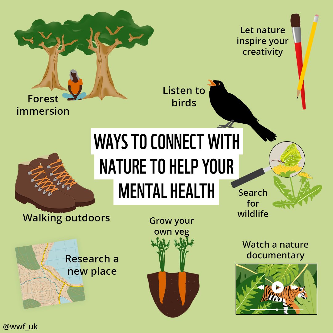 Do you garden, sea dip or go for a walk? Here are just some of the ways you can connect with nature to help your mental health. #MentalHealthAwarenessWeek