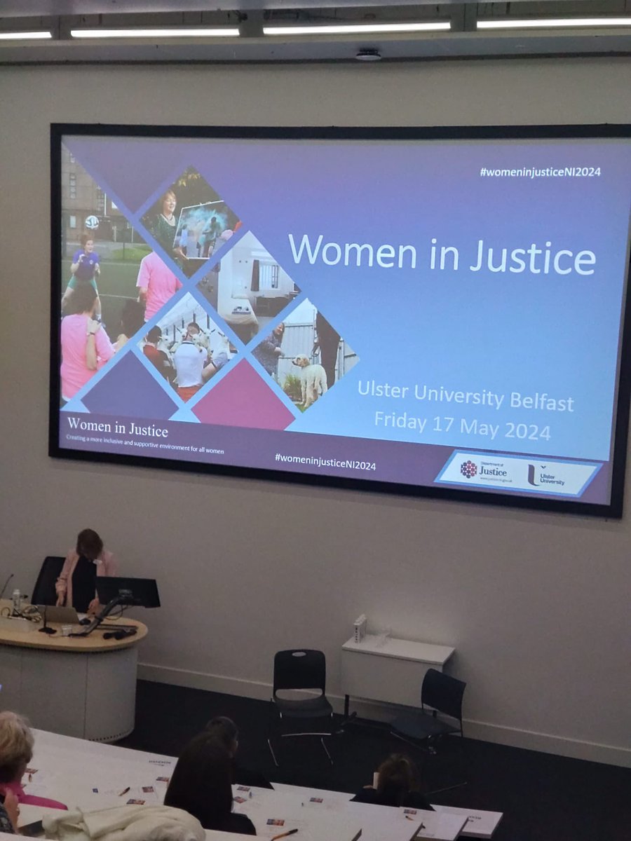 Chief Executive Amanda Stewart, Director of Ops. Gillian Montgomery and staff attended ‘Women in Justice’ event @UlsterUni this morning hosted by @NIPrisons