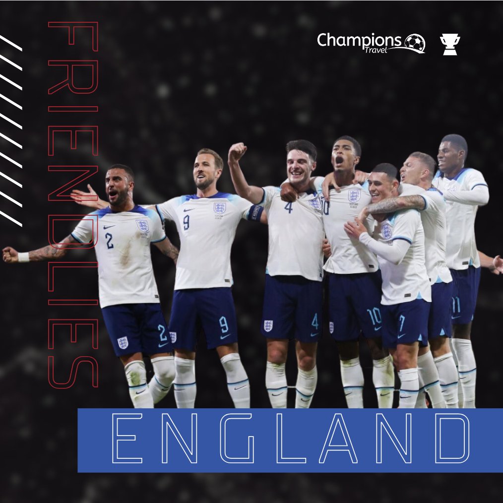England take on Iceland at Wembley on the 7th of June in a friendly before the European Championship. 

Find out more here: 
champions-travel.com/tickets/friend…

#England #Iceland #Wembley #Football #Internationals #Soccer #ChampionsTravel