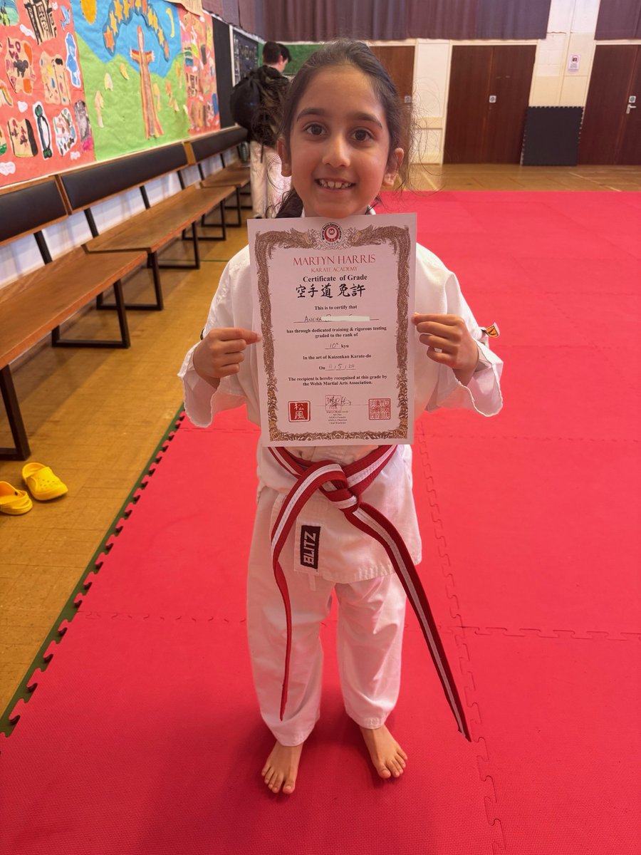 Congratulations to Aneira in Year 2 for passing her Karate grading to achieve the 10th Kyu last weekend. What an impressive accomplishment!
