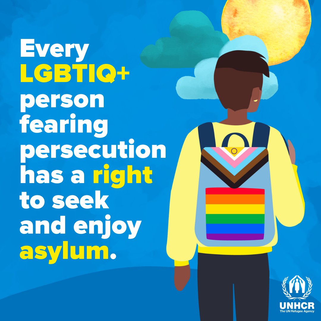 Fleeing persecution and seeking safety across a border does not always mean the end of discrimination against LGBTIQ+ people. We must work together to end every form of discrimination that infringe on anyone’s human rights. #IDAHOBIT #IDAHOBIT2024