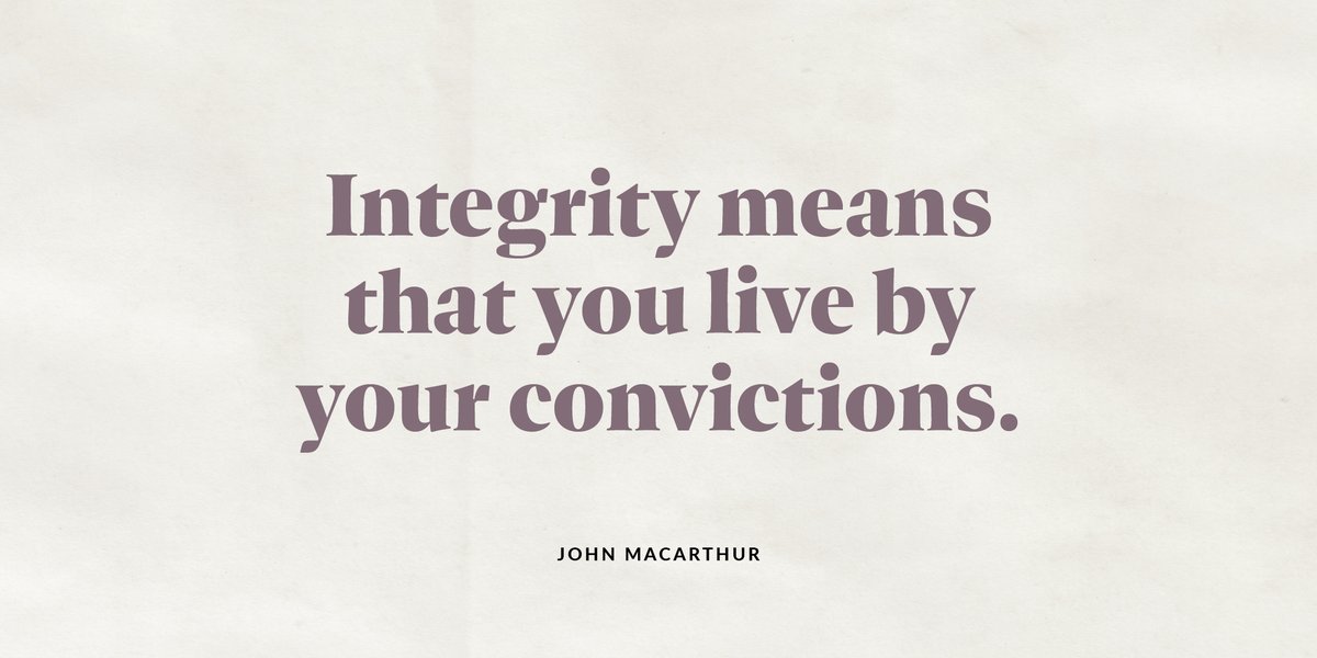 What is integrity? It is essentially unbreakable fortitude. Integrity means that you live by your convictions: you say what you believe; you hold to what you believe; you’re immoveable. To listen to today's broadcast: linktr.ee/gracetoyou
