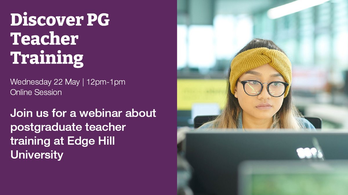 Heading towards the end of your undergraduate degree? Ever thought about training to be a teacher? Whether you’re a home or international student, are thinking about joining us in 2024 or later down the line, come along to our online session to learn more: orlo.uk/OYwyN