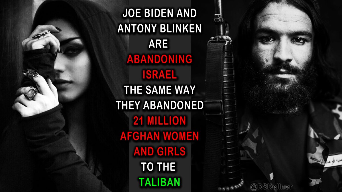 No one should be surprised #JoeBiden & #Blinken would boost & support #Palestinian #Hamas #terrorists by equating them with #Israel. That is what venal #Democrats do. Just ask the 21-million women & girls in #Afghanistan who Biden/Blinken handed over to the #Taliban.