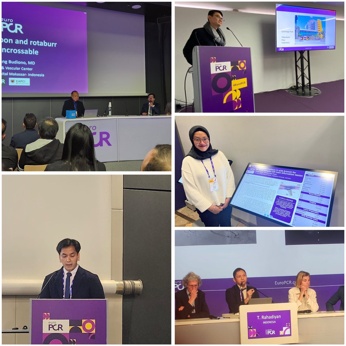 Congratulations to our #ISIC members for presenting at #EuroPCR2024 ! Kudos to Dr. Bambang, Dr. Dasdo, Dr. Rahadiyan, and Dr. Husen for their case presentations, and to Dr. Aninka for her research poster abstract presentation! @uziyahya46 @PCRonline @IndahSP_MD