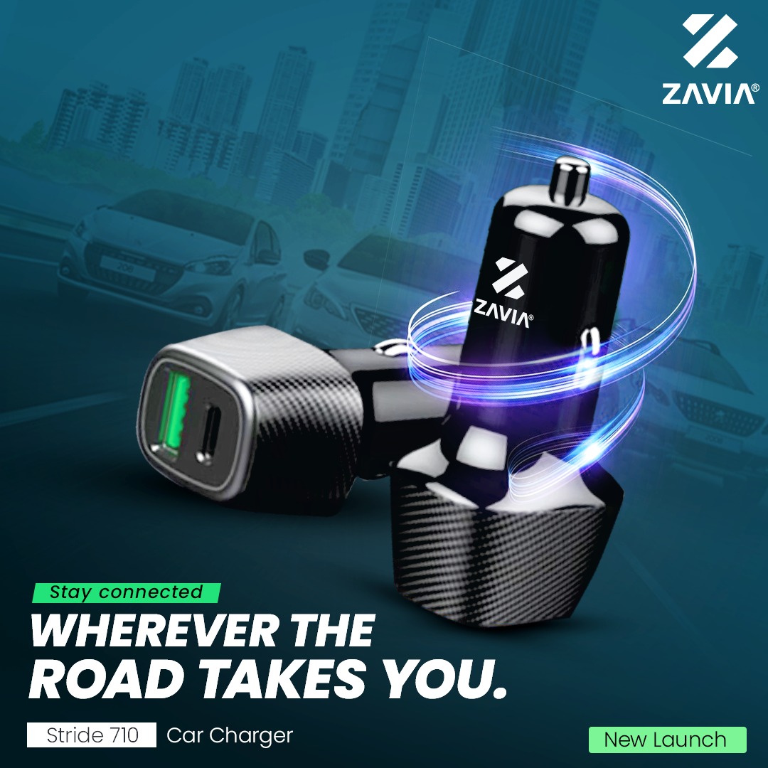 Stay connected wherever the road takes you with the Zavia Stride 710 Car Charger. . . . #zavia #GamingCommunity #TwsGaming #VirtualReality #uninterruptedgaming #uninterruptedcalls #crystalclearsound #wirelesneckbands #bluetoothtws #seamlesslistening #techgadgets #audioexperience