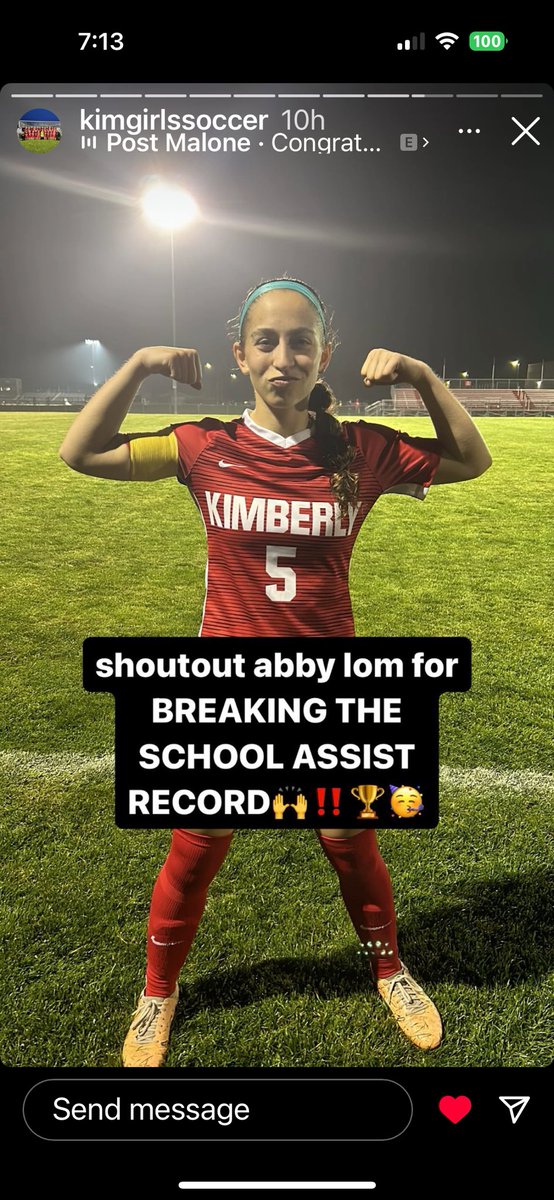 RachelLom's tweet photo. Congrats to @abbylom_ for breaking the KHS record for career assists. So proud of all she does to help her team reach their goals (pun intended 😉)! @gbphoenixwsoc @SCWAVEROC @SCWave06 @RicardoDelian @KimGirlsSoccer @Khsmakers https://t.co/uUpAfizVBU