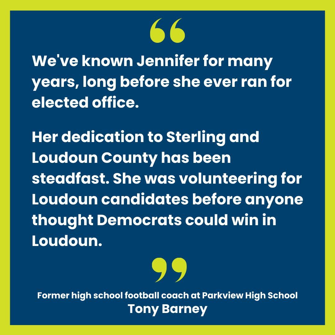 I am incredibly honored to have the support of Tony and Marlene Barney. They have been pillars of the Sterling community for decades, and their endorsement means so much to me.

#Endorsement #TeamBoysko #VA10