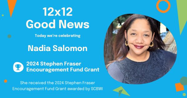 Congratulations to #12x12PB member @nadia_salomon! She received the 2024 Stephen Fraser Encouragement Fund Grant awarded by @scbwi 🎉 Way to go, Nadia! 👏 #grant #SCBWI