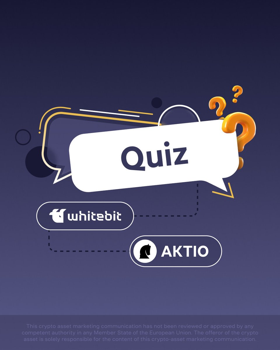 WhiteBit's tweet photo. AKTIO Challenge 🤓

We’re boiling something spicy! To share the prize pool of 1,300 $AKTIO, answer all 10 questions about the project correctly. Can you handle it, smarty? Then check out all the terms of the promotion here: https://t.co/HweT1Z687o https://t.co/4OyIykgLOT