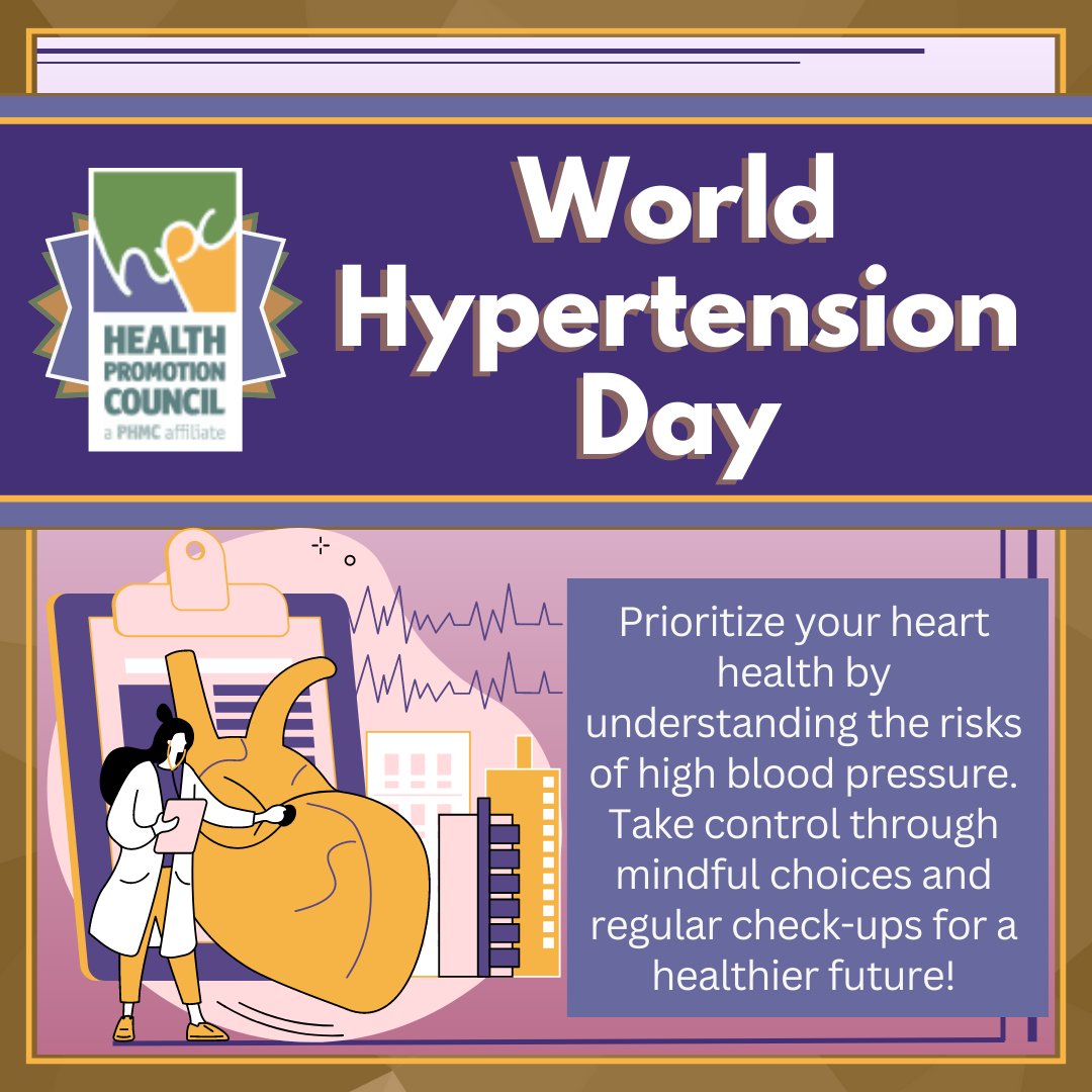 Elevate your heart-healthy awareness this #WorldHypertensionDay! 🩺💙