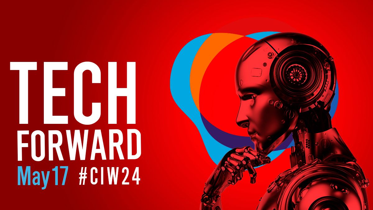 Today's daily theme is #TechForward! From groundbreaking advances in AI to strides in biotechnology, innovators are redefining the future while improving lives and promoting inclusion. Share their stories and join the collective journey of shaping the future of technology. #CIW24