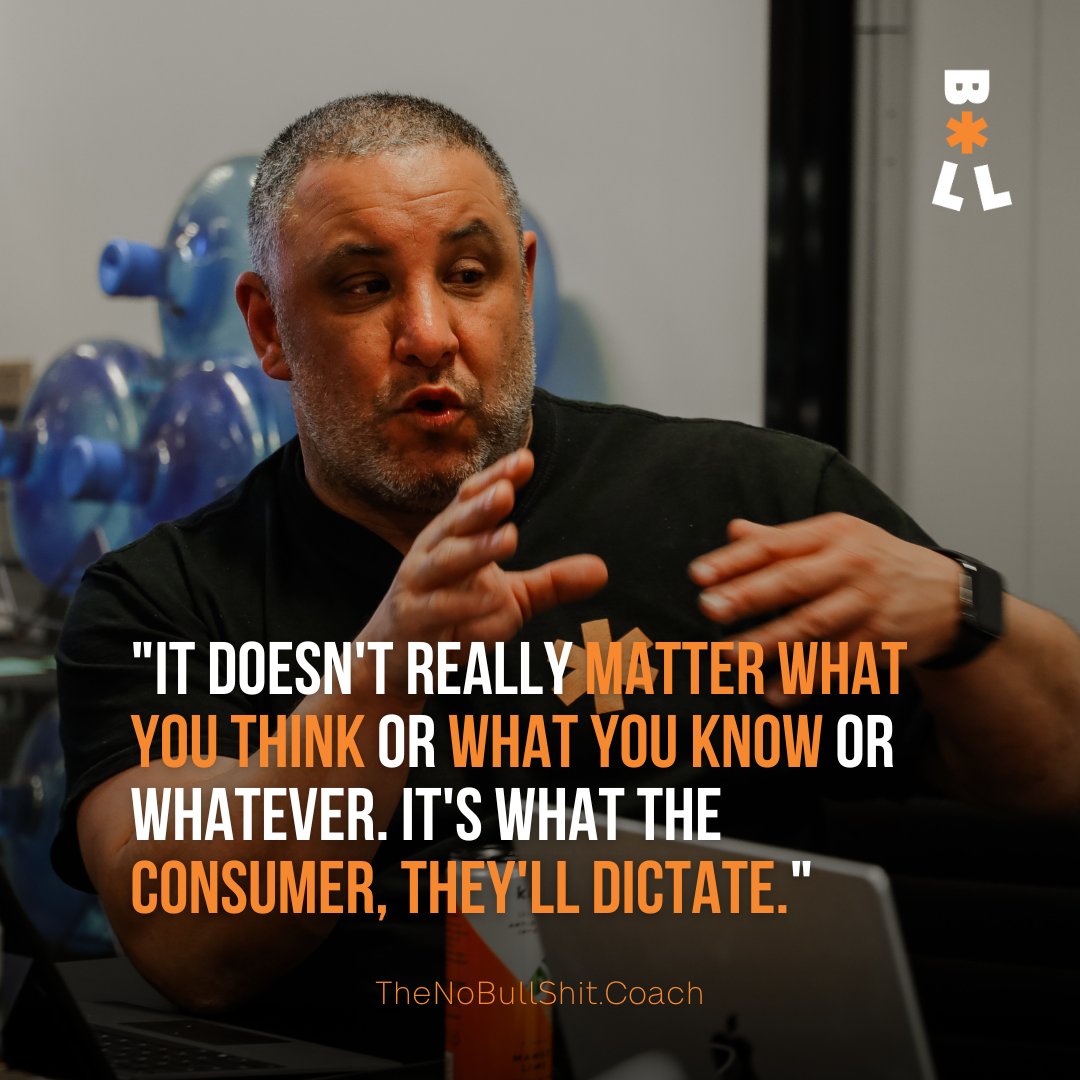 Word of wisdom coming through! 

At the end of the day, it's the consumers who call the shots. Their needs, their preferences, their feedback - that is your guiding light. 🌟

#NoBullshitCoach #CustomerFirst #BusinessCoaching