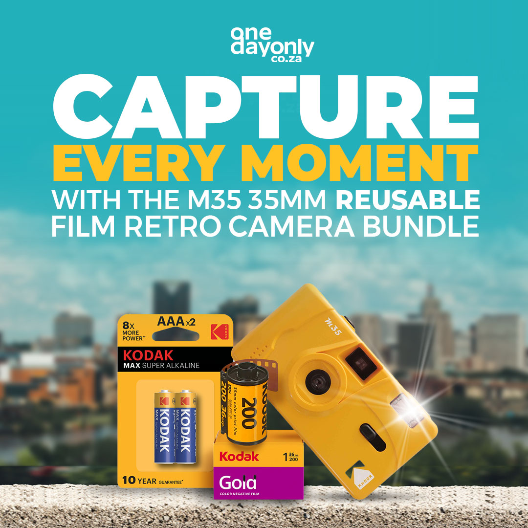 Rediscover the magic of film photography with Kodak's M35 35mm Reusable Film Retro Camera Bundle! 🎞️ 

Bring your memories to life with this big deal, available until midnight tonight 🕛👇

🔗: bit.ly/44NgYYv

#onedayonly #dailydeals #kodakfilmcamera