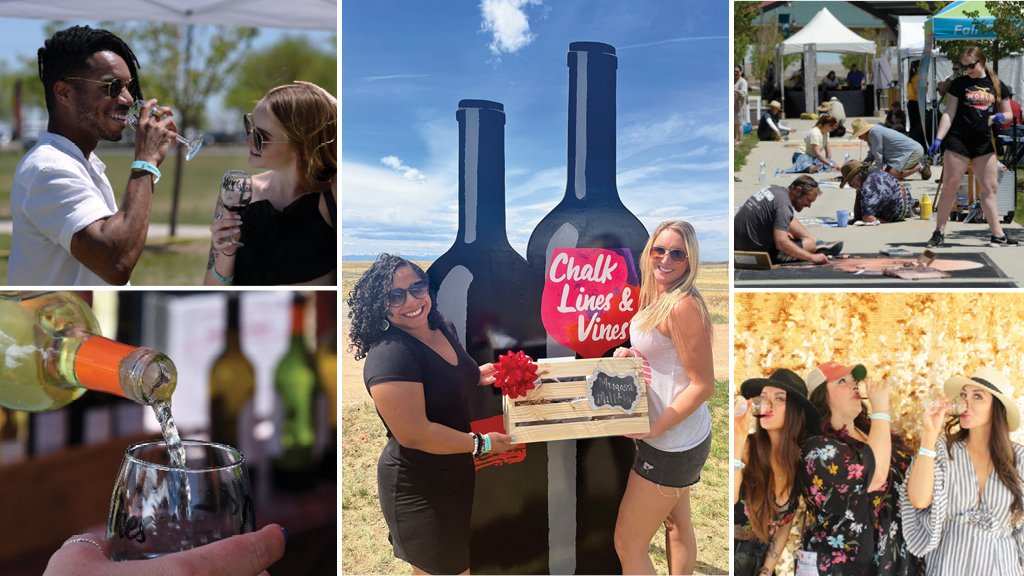 Searching for something to do this weekend? Look no further! Grab a friend and head to #ChalkLinesAndVines at the Fairgrounds on Saturday or Sunday. You can sample wine from more than 15 wineries while watching chalk artists create masterpieces! Tickets: arapahoecountyeventcenter.com/chalklinesandv…