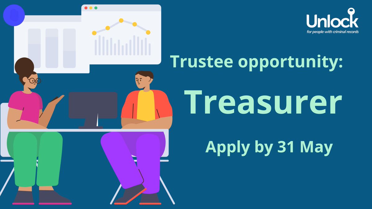 Do you have financial skills and experience? Could you bring your expertise to support Unlock's committed and engaged board of trustees? Find out more: buff.ly/3UmINSu Closing date: 31 May 2024