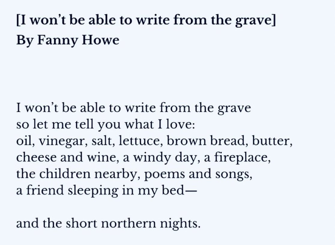 Fanny Howe: