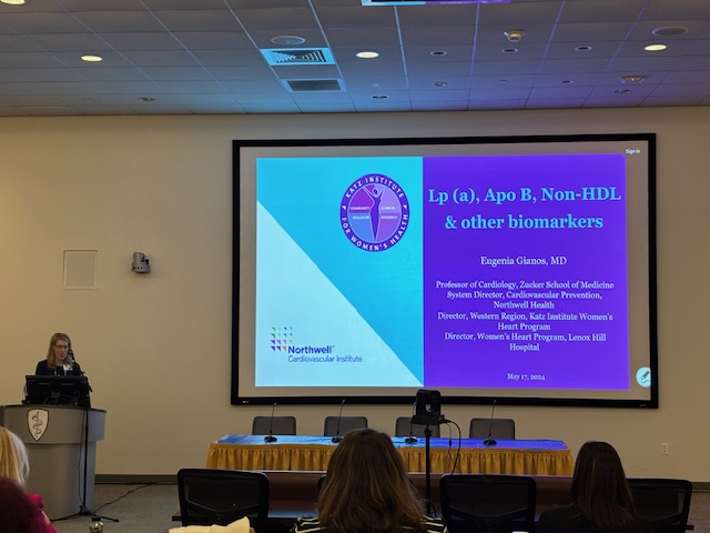 Northwell Health CV institute from prevention to intervention conference kicking off with the first talk by <a href="/EugeniaGianos/">Eugenia Gianos MD</a>
